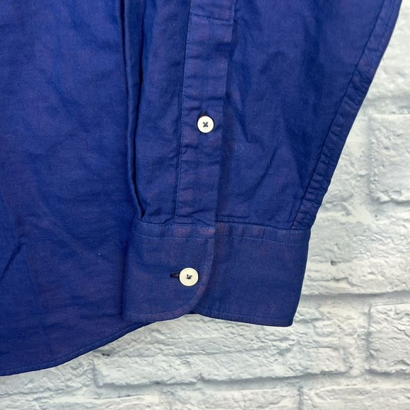 UNTUCKit Men Blue Quagliano Red Long Sleeve‎ Cotton Button Up Shirt Size XL - Picture 5 of 11